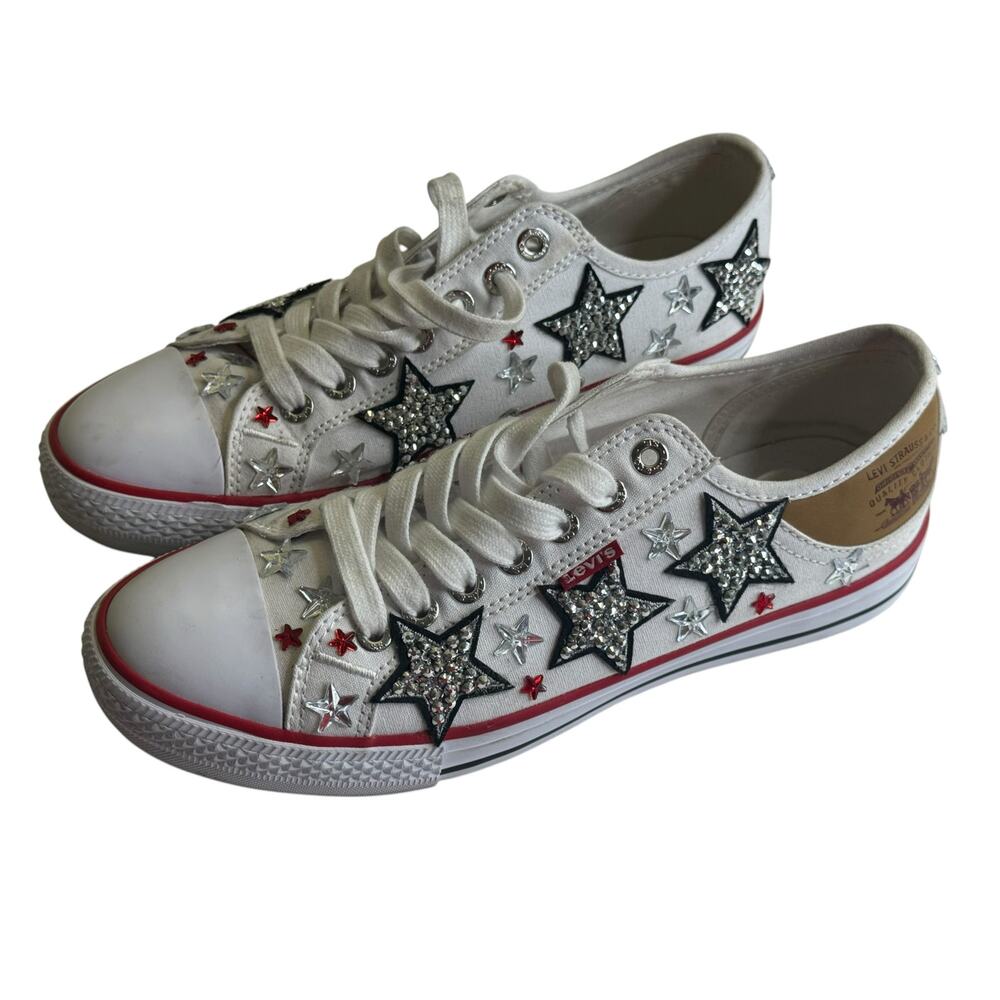 Custom Levi’s All Star  Low-Top Sneakers tennis shoes Mens 8.5 Wmn 10 Pre-owned